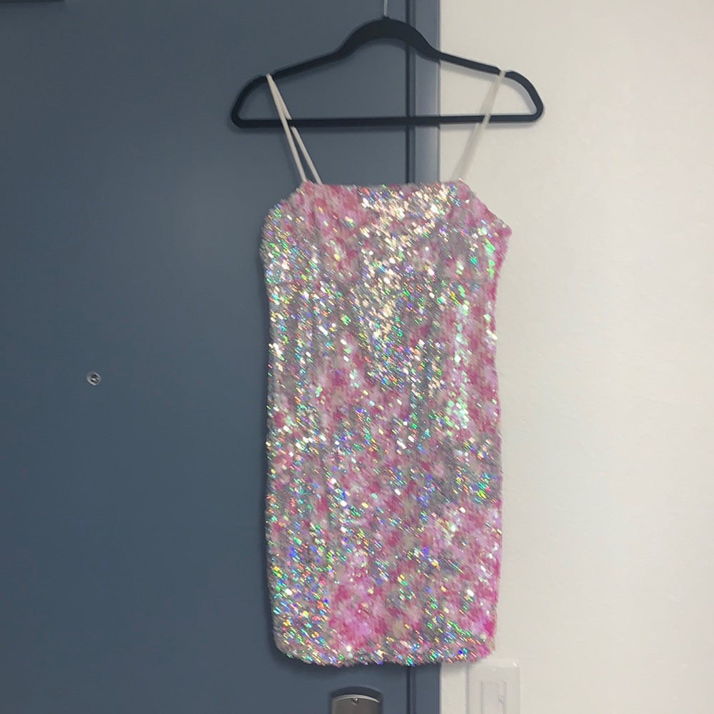 Sequin top shop dress